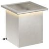vidaXL Garten-Pflanzk&uuml;bel mit LED Silber 30 x 30 x 30 cm Edelstahl