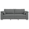 vidaXL Sofa 178cm Dunkelgrau Stoff