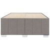 vidaXL Bettgestell ohne Matratze Taupe 120x200 cm Stoff
