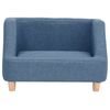 vidaXL Hundesofa Blau 60x37x39 cm Leinen