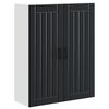 vidaXL Wandschrank LUCCA Schwarz 80 x 31 x 100 cm Holzwerkstoff
