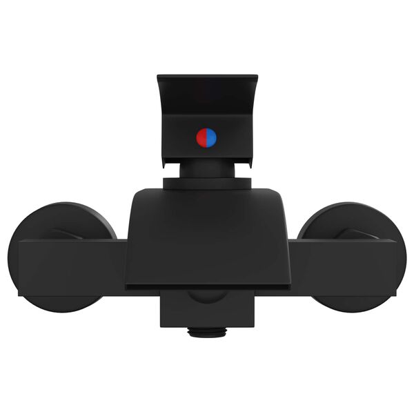 vidaXL Duschmischer Schwarz G 1 / 2 Zoll