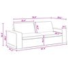 vidaXL Sofa 180cm 2 pcs Dunkelgrau Metall