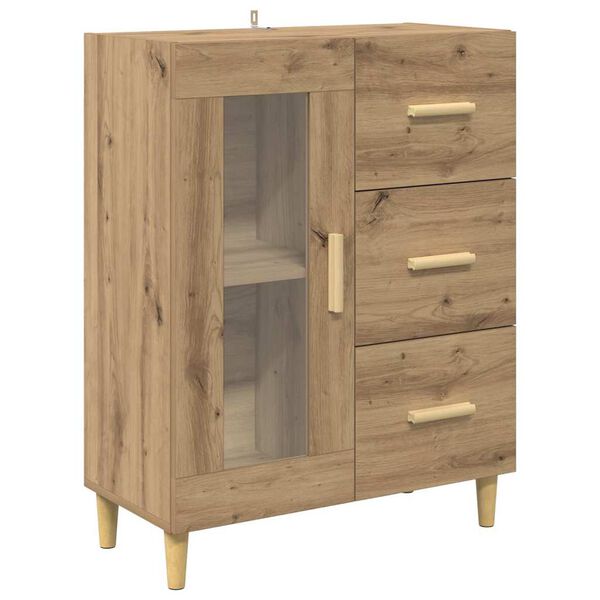 vidaXL Sideboard Artisan-Eiche 69,5 x 34 x 90 cm Holzwerkstoff