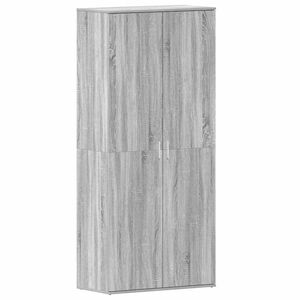 vidaXL Schuhschrank 80 x 39 x 178 cm Holzwerkstoff Graues Sonoma
