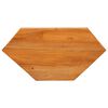 vidaXL EckTVSchrank Natur 79 x 40 x 46 cm Massives Mahagoni Holz