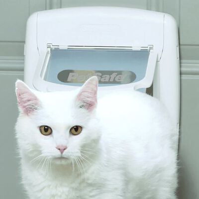 PetSafe Katzenklappe 4-Wege Magnetisch Deluxe 400 Weiß