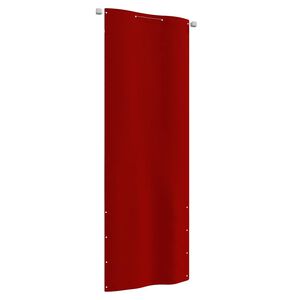 vidaXL Balkon-Sichtschutz Rot 80x240 cm Oxford-Gewebe