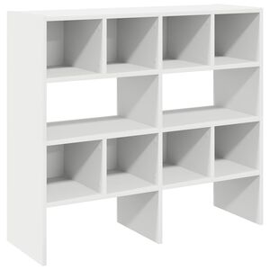vidaXL Schuhregale 2 Stk. Stapelbar Wei&szlig; 89,5x30x40 cm