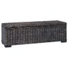 vidaXL Aufbewahrungsbox Schwarz 110 x 35 x 45 cm