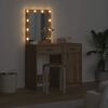 vidaXL Schminktisch mit T&uuml;r 2 pcs Braun 50 x 41 x 135 cm Holzwerkstoff