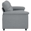 vidaXL 2-Sitzer-Sofa Hellgrau 180x81x84 cm Stoff