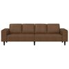 vidaXL Wohnzimmer Couch Braun 250 x 77 x 76 cm