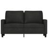 vidaXL 2-Sitzer-Sofa Schwarz 120 cm Stoff