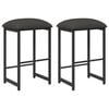 vidaXL Barhocker 2 Stk. Dunkelgrau 40 x 32 x 74 cm Holzwerkstoff