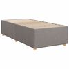 vidaXL Boxspringbett mit Matratze Taupe 80x200 cm Stoff
