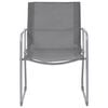 vidaXL 4-tlg. Garten-Lounge-Set Stoff und Stahl Grau