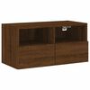 vidaXL TV-Wandschrank Braun Eiche-Optik 60x30x30 cm Holzwerkstoff