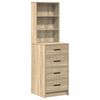 vidaXL Schminktisch 2 pcs Braun 50 x 41 x 135 cm Holzwerkstoff