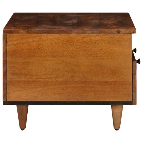 vidaXL TV-Schr&auml;nk mit Regal Walnuss 70 x 33 x 46 cm Massivholz Mango