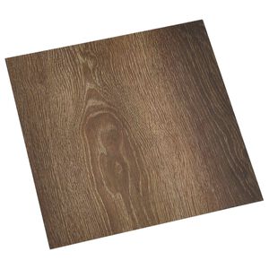 vidaXL Selbstklebende Bodenplanken Braun und Schwarz 30,5 x 30,5 cm