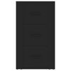 vidaXL Sideboard Schwarz 40x33x70 cm Holzwerkstoff