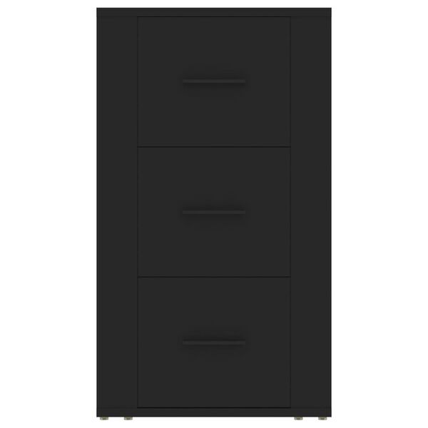 vidaXL Sideboard Schwarz 40x33x70 cm Holzwerkstoff
