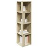 vidaXL Eckregal Sonoma-Eiche 33x33x132 cm Holzwerkstoff