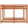 vidaXL Dreifach Etagenbettrahmen Wachsbraun 200 x 200 cm