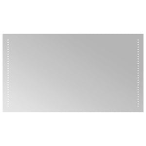 vidaXL LED-Badezimmerspiegel Transparent 90 x 50 cm Geh&auml;rtetes Glas