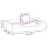 vidaXL Hundebett mit Kissen Braun 89x75x19 cm Oxford-Gewebe