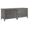 vidaXL Gartentruhe Anthrazit 150x50x56,5 cm Massivholz Tanne