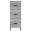vidaXL Sideboard Grau Sonoma 34,5x34x90 cm Holzwerkstoff