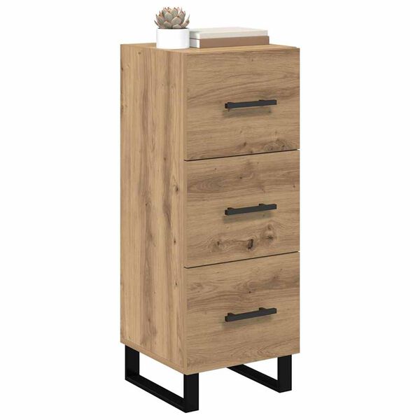 vidaXL Sideboard Artisan-Eiche 34,5 x 34 x 90 cm Holzwerkstoff