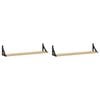 vidaXL Wandregale 2 Stk. Sonoma-Eiche 80 x 15 x 15,5 cm Holzwerkstoff
