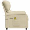 vidaXL Massagesessel Creme Stoff