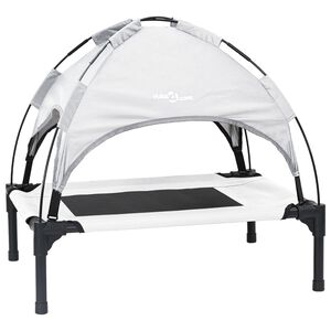 vidaXL Hundebett Silber Grau 62 x 48 x 61 cm Stahl