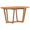vidaXL Garten-Esstisch Oval 150x90x75 cm Massivholz Akazie