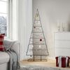 vidaXL Metall-Weihnachtsbaum f&uuml;r Dekorationen Schwarz 150 cm