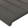 vidaXL Boxspringbett mit Matratze Dunkelgrau 80x200 cm Samt
