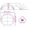 vidaXL Pool-Dome Transparent 430 x 430 x 210 cm PVC
