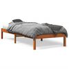 vidaXL Massivholzbett ohne Matratze Wachsbraun 90x190 cm Kiefernholz