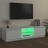 vidaXL TV-Schrank mit LED-Leuchten Weiß 140x40x36 cm