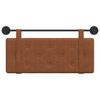 vidaXL H&auml;ngevorderseite Wandmontiert Braun 100 cm Antikes PU