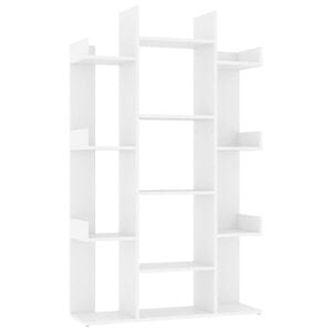 vidaXL B&uuml;cherregal Wei&szlig; 86x25,5x140 cm Holzwerkstoff