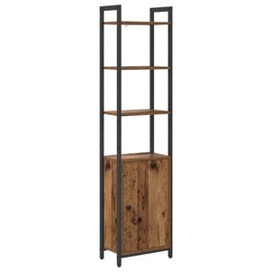 vidaXL B&uuml;cherregal 6 Ebenen 40 x 24 x 161 cm Holzwerkstoff Altholz