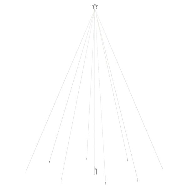 vidaXL LED Weihnachtsbaum Indoor Outdoor 1300 LEDs Kaltweiß 8 m