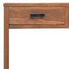 vidaXL Schreibtisch 110x40x75 cm Massivholz Teak