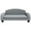 vidaXL Kindersofa Hellgrau 70x45x30 cm Stoff