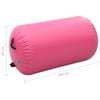 vidaXL Aufblasbare Gymnastik-Rolle mit Pumpe 100x60 cm PVC Rosa